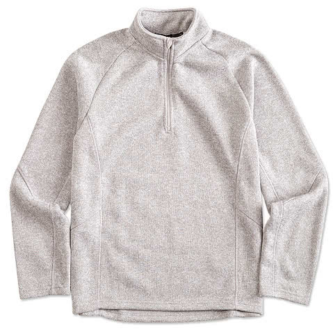 Devon & Jones Quarter Zip Sweater Fleece Pullover