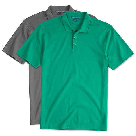 Port Authority Silk Touch Interlock Jersey Polo