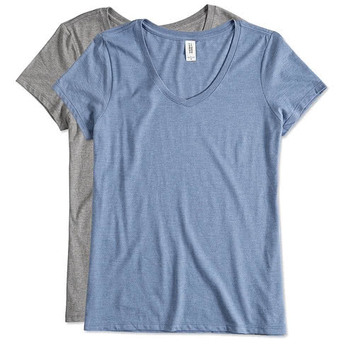 District Womens Tri-Blend V-Neck T-shirt