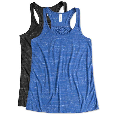 Bella + Canvas Womens Flowy Melange Racerback Tank