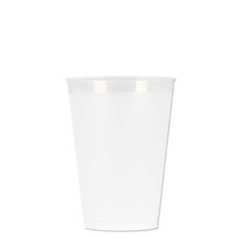 12 oz. Clear Frosted Plastic Cups - 50 Pieces