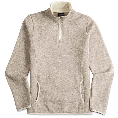 Charles River Womens Quarter Zip Sweater Fleece Pullover