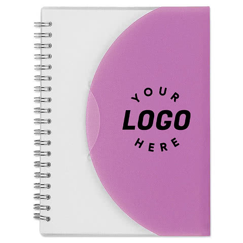 Frosted Color Block Spiral Notebook