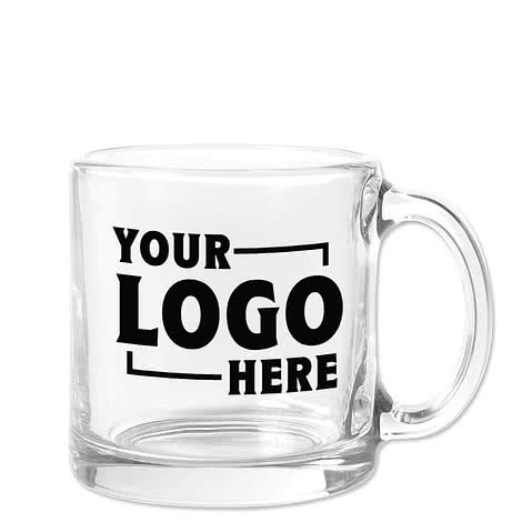 13 oz. Clear Glass Coffee Mug