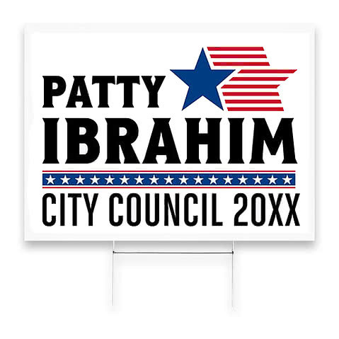 Full Color 24 x 18 Yard Sign with Metal Post