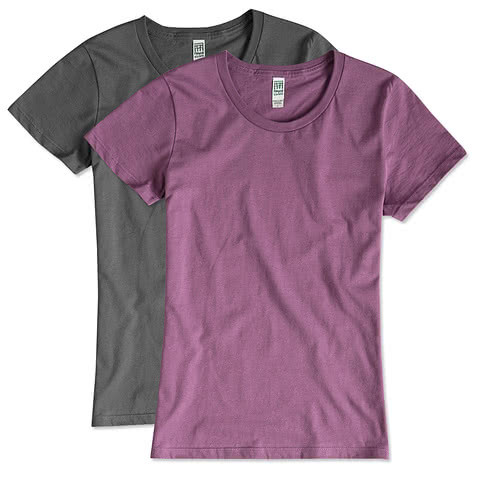 Royal Apparel Womens USA-Made Slim Fit Organic T-shirt