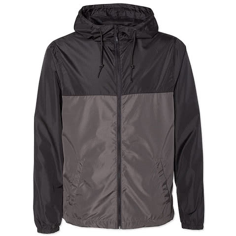 Independent Trading Colorblock Lightweight Full Zip Jacket