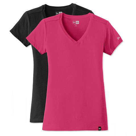 New Era Womens Heritage Blend V-Neck T-shirt