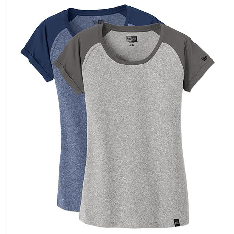 New Era Womens Heritage Blend Short Sleeve Raglan T-shirt