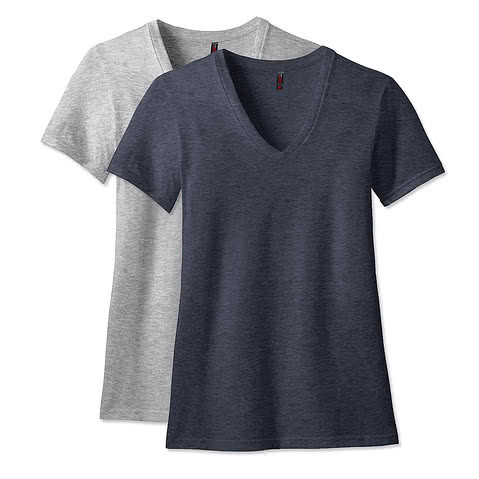 District Womens Perfect Blend V-Neck T-shirt