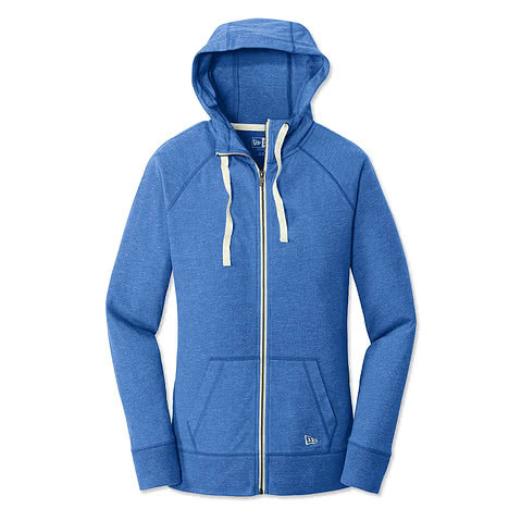 New Era Womens Sueded Lightweight Zip Hoodie