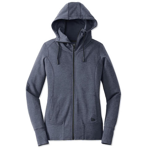 New Era Womens Tri-Blend Zip Hoodie