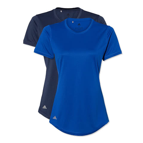 Adidas Womens Solid 100% Recycled UPF 50 Performance Shirt