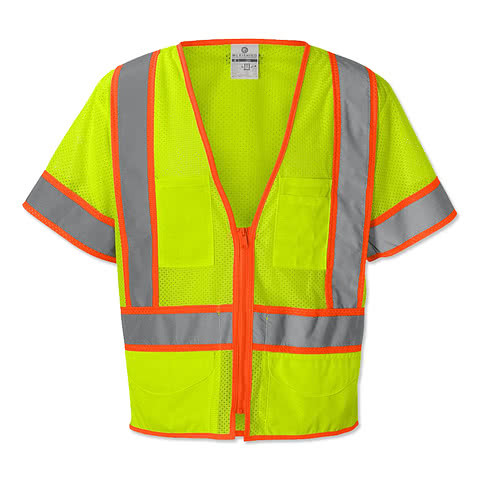 Kishigo Class 3 Pocket Mesh Safety Vest