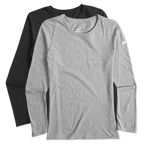 Nike Womens 100% Cotton Long Sleeve T-shirt