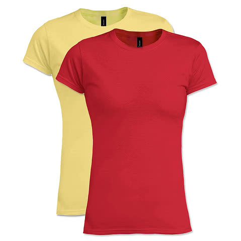 Gildan Womens Slim Fit Softstyle Jersey T-shirt